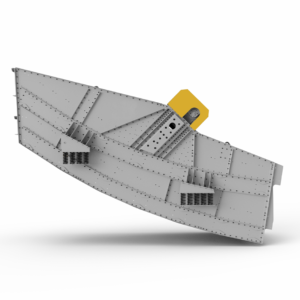 Banana type vibrating screen